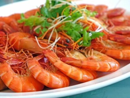 Crevettes bonnes pour la santé