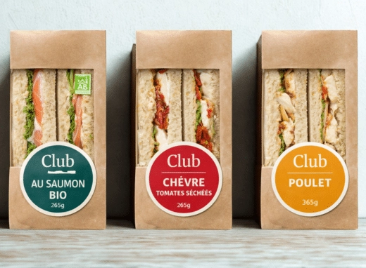 Sandwichs club menu collectivités